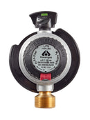 Mellemtryksregulator for flasker med click-on ventil