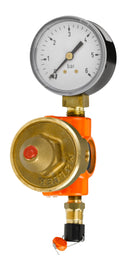 Afgangsflange 1/2"m.måle